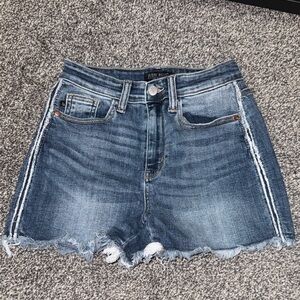 Judy Blue Frayed Hem Denim Shorts